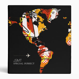 Classeur Carte du monde Abstrait Sujets relatifs aux voyage