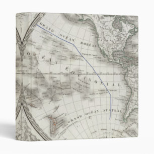 Classeur Carte du monde dans 2 hémisphères