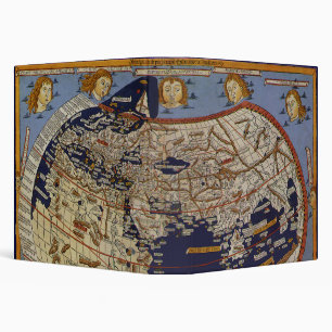 Classeur Carte du monde ptolémaïque antique, Johannes d'Arn