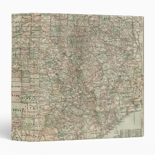 Classeur Carte du Texas avec des frontières du comté