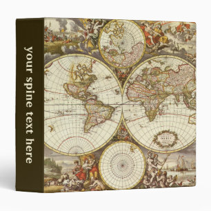Classeur Carte du Vieux Monde antique par Frederick de Wit,