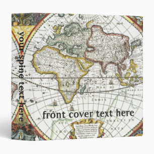 Classeur Carte du Vieux Monde antique par Hendrik Hondius, 