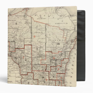 Classeur Carte du Wisconsin
