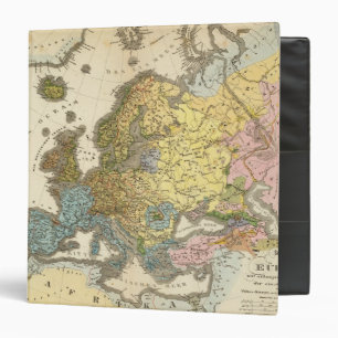 Classeur carte ethnographique de l'Europe