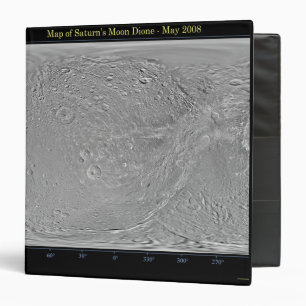 Classeur Carte globale de la lune Dione de Saturn
