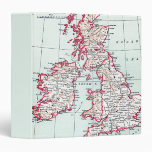 Classeur CARTE : ÎLES BRITANNIQUES, c1890