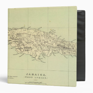 Classeur Carte lithographiée de la Jamaïque
