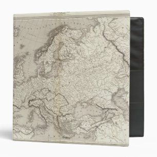 Classeur Carte non colorée de l'Europe