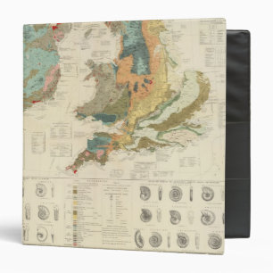Classeur Carte paléontologique Îles britanniques