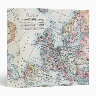 Classeur Carte politique de l'Europe (1916)