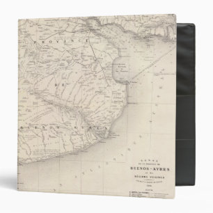 Classeur Carte, province de Buenos Aires, régions voisines
