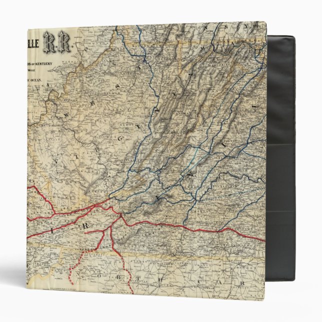 Classeur Carte Richmond et Louisville RR (Devant/Intérieur)