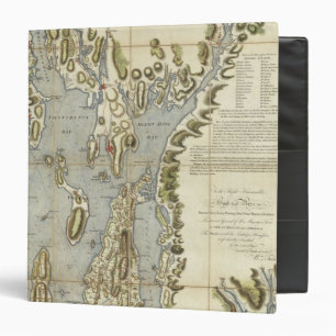 Classeur Carte topographique de la baie de Narraganset