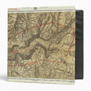 Classeur Carte topographique de la vallée de Yosemite