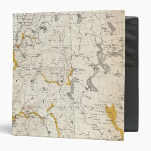 Classeur Carte topographique et glaciaire du New Hampshire