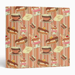 Classeur Carte vintage avec un dessert de fraise