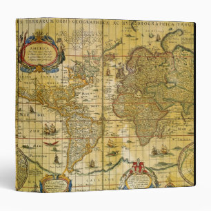 Classeur Carte vintage du monde