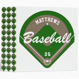 Classeur Cartes de nom et de numéro du joueur de baseball