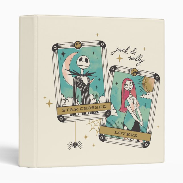 Classeur Cartes de Tarot Jack & Sally Star Crossed Lovers (Devant/Côté)