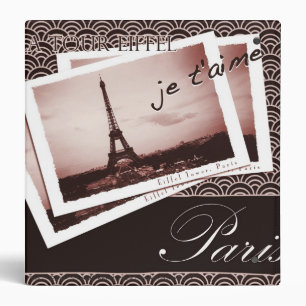 Classeur Cartes postales du Paris Travel Journal 1,5" Class