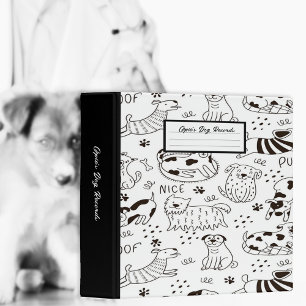 Classeur Cartoon Chien Animaux de compagnie livre record