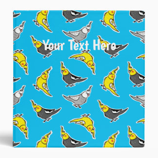 Classeur Cartoon Cockatiels Motif