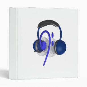 Classeur Casque Bleu Jouant Quelques Basse Classique