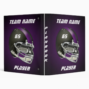 Classeur Casque de football noir et violet