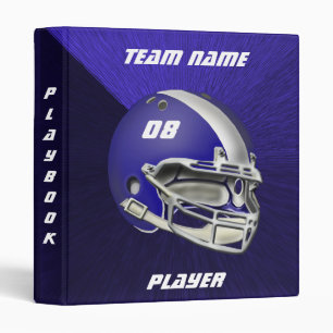 Classeur Casque Royal Blue and White Football