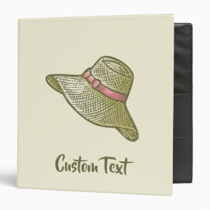 Classeur Casquette de paille à main Jaune