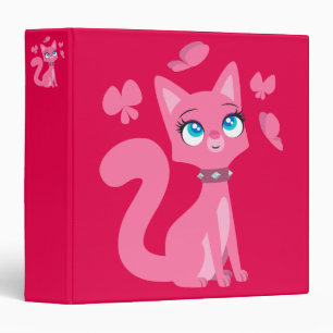 Classeur Cat et Butterflies