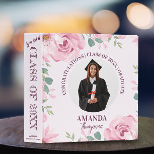 Classeur Catégorie Plutôt Rose Florale De 2025 Diplôme Phot