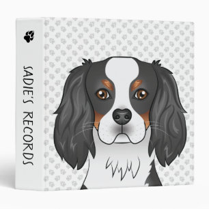 Classeur Cavalier King Charles Spaniel tricolore Chien & Pa