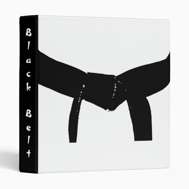 Classeur Ceinture noire d'arts martiaux (Devant/Côté)