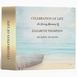 Classeur Célébration de la vie du bateau de plage