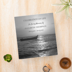 Classeur Célébration de la vie en bateau au coucher du sole