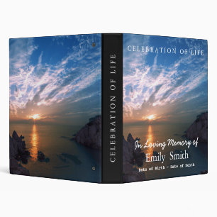 Classeur Célébration de la vie en mer du coucher du solei