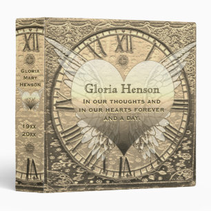 Classeur Célébration de la vie en or sur mesure