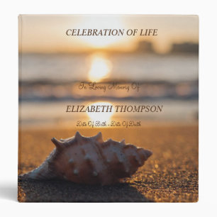 Classeur Célébration de la vie sur la plage au coucher du s