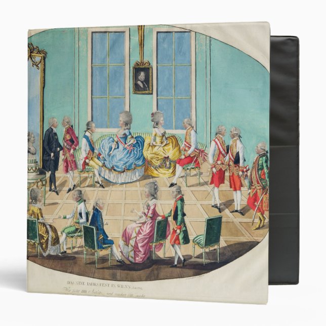 Classeur Célébration de nouvelle année à Vienne en 1782, (Devant/Intérieur)