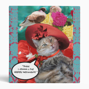 CLASSEUR CÉLÉBRITÉ CAT PRINCESS TATUS, CASQUETTE ROUGE AVEC