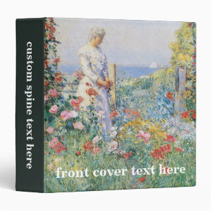 Classeur Celia Thaxter dans son jardin par Childe Hassam