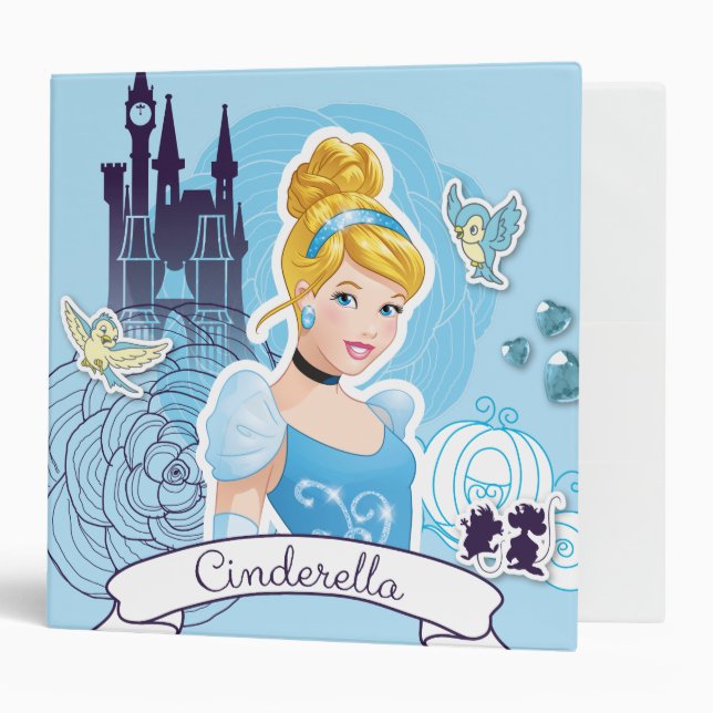 Classeur Cendrillon - Coeur Gracieux (Devant/intérieur)