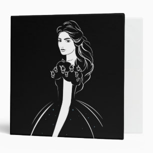 Classeur Cendrillon en noir