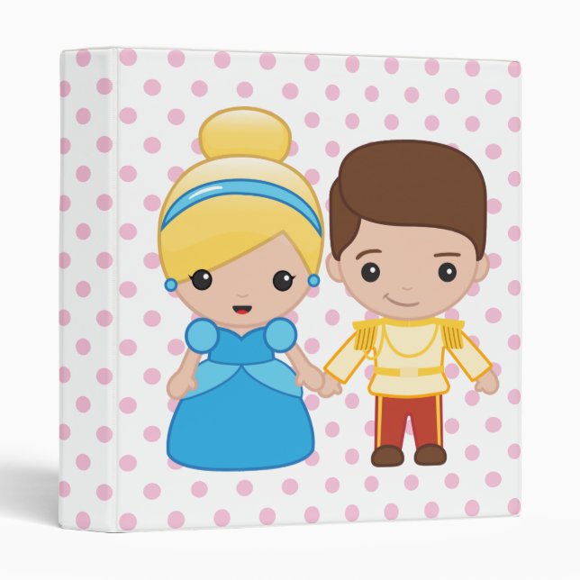 Classeur Cendrillon et le prince charmant Emoji (Devant/Côté)