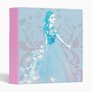 Classeur Cendrillon fantaisie papillon fleurit