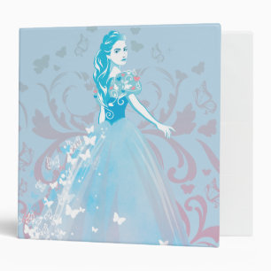 Classeur Cendrillon fantaisie papillon fleurit