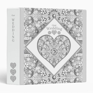 Classeur Céramique gris dentelle
