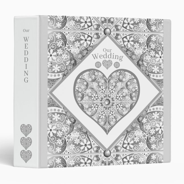 Classeur Céramique gris dentelle (Devant/Côté)