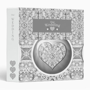 Classeur Céramique gris dentelle